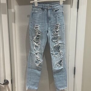 Distressed Light Blue Women's Jeans